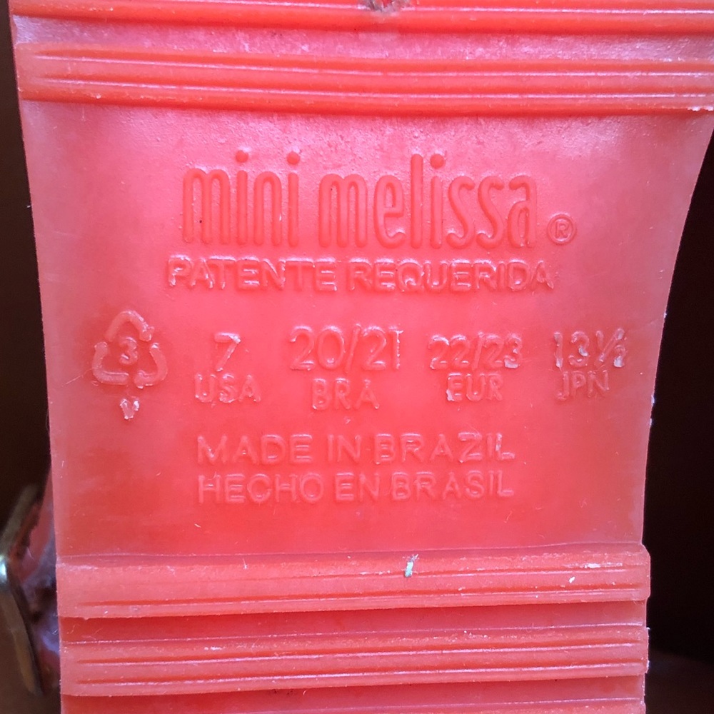 Mini Melissa Orange Sandals - Picture 5 of 6